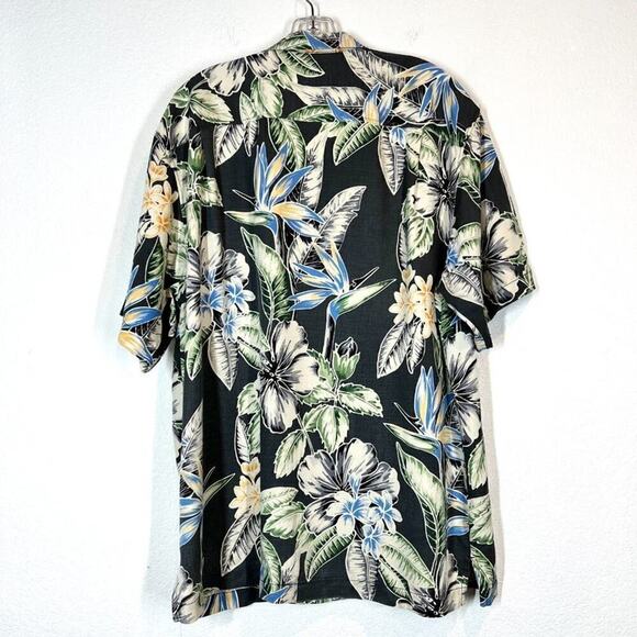 Tommy Bahama Hawaiian Shirt Silk Tropical Short Sleeve Floral Large - Picture 2 of 7